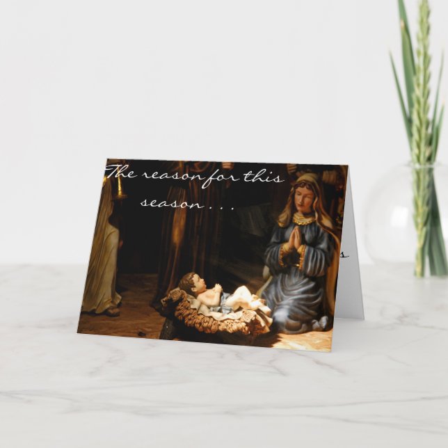 Tarjeta Festiva La razón de la estación (Anverso)