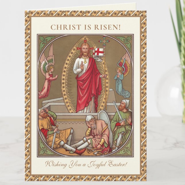 Tarjeta Festiva La resurrección religiosa de Pascua Jesús Cristian (Subido por el creador)