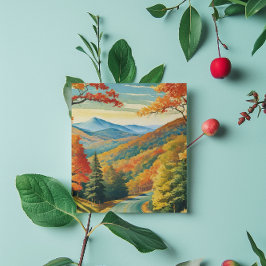 Tarjeta Festiva La ruta panorámica Blue Ridge Parkway