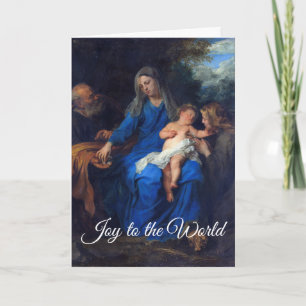 Tarjeta Festiva La Sagrada Familia Niño Jesús Felicitaciones de Na