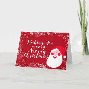 Tarjeta Festiva LA SALUD DE LA TEMPORADA DE SANTA, personalizado M