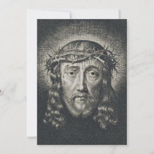 Tarjeta Festiva La Santa Cara coronada de espinas