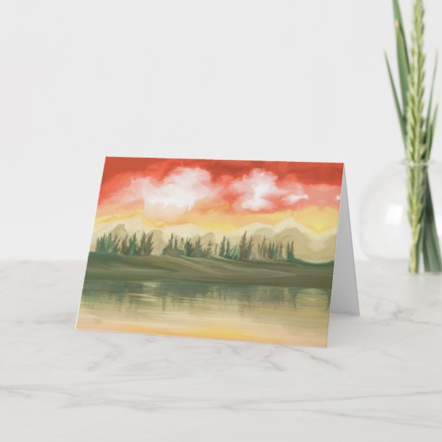 Tarjeta Festiva La Soledad De La Mente Sin Spotones (Anverso)