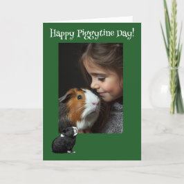 Tarjeta Festiva La suerte del Día de San Patricio de los Cerdos de