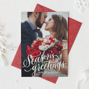 Tarjeta Festiva La temporada de saludos cambia la foto