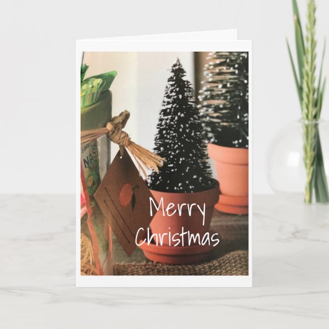 TARJETA FESTIVA LA TEMPORADA DE VACACIONES ESTÁ AQUÍ Y TE DESEARÍA (Anverso)