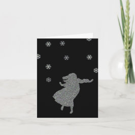 Tarjeta Festiva La tierra de la nieve