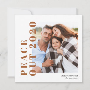 Tarjeta Festiva La tipografía moderna moda la paz hacia el nuevo a