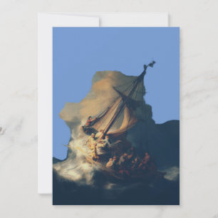 Tarjeta Festiva La tormenta en el mar de Galilea