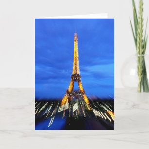 Tarjeta Festiva La Torre Eiffel de París Francia