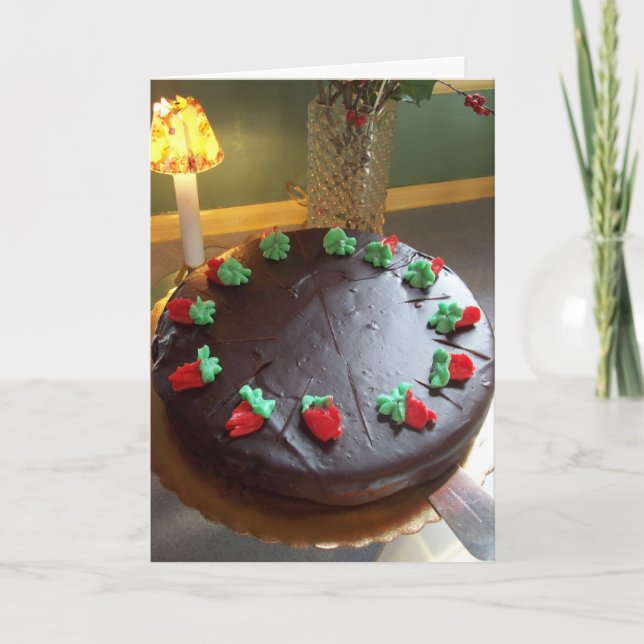 Tarjeta Festiva La torta de Gina (Anverso)