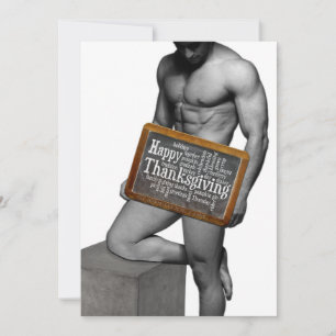 Tarjeta Festiva La tradición de Acción de Gracias de SlipperyJoe m