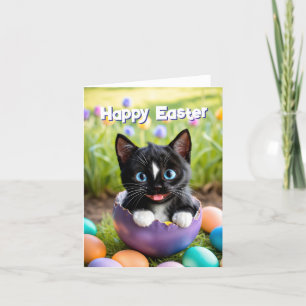 Tarjeta Festiva La travesura de Pascua: La toma del huevo de Felin