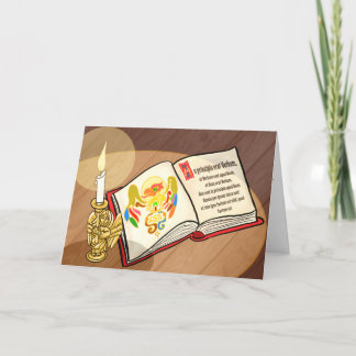 Tarjeta Festiva La última carta de Navidades gospel