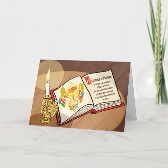 Tarjeta Festiva La última carta de Navidades gospel (Anverso)