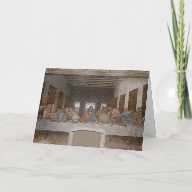 Tarjeta Festiva La última cena (Anverso)