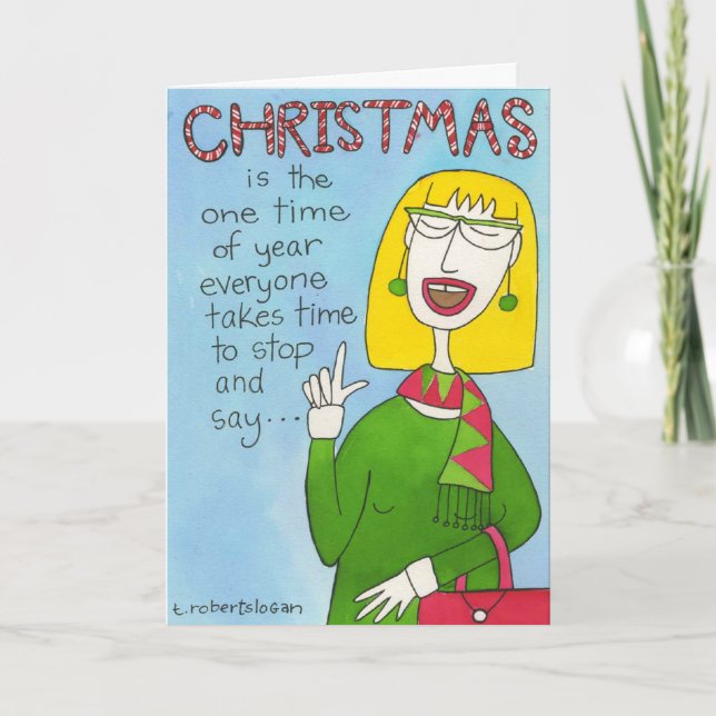 Tarjeta Festiva La una época del año (Anverso)