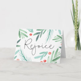 Tarjeta Festiva La vegetación del invierno