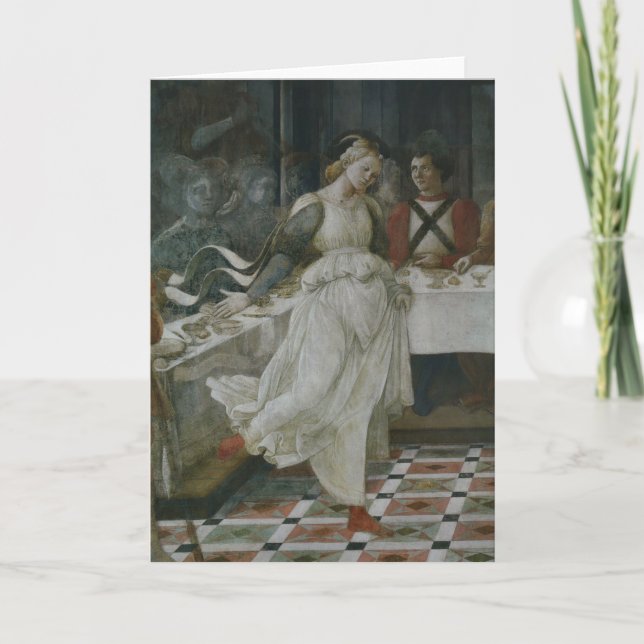 Tarjeta Festiva La vida de Juan Bautista - Banquete de Herodes - L (Anverso)