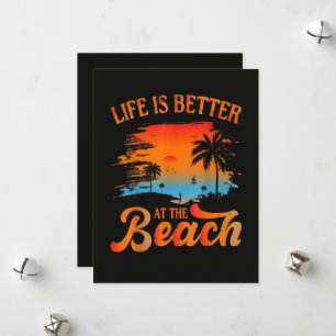 Tarjeta Festiva La vida es mejor en la playa