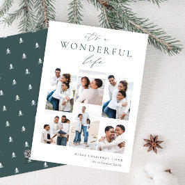 Tarjeta Festiva La vida maravillosa | 6 COLLAGE DE FOTOS