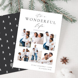 Tarjeta Festiva La vida maravillosa | 6 COLLAGE DE FOTOS