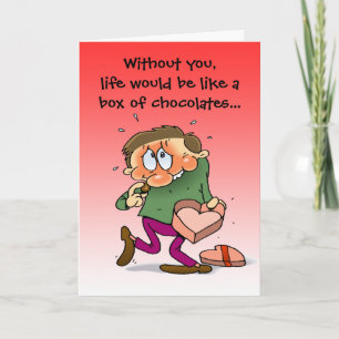 Tarjeta Festiva La vida sin ti Personalizado divertida Valentine