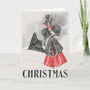 Tarjeta Festiva La vintage verdad navideña-lo más brillante de las