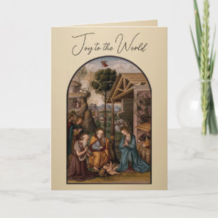 Tarjeta Festiva La Virgen María y el Niño Jesús Felicitaciones de 