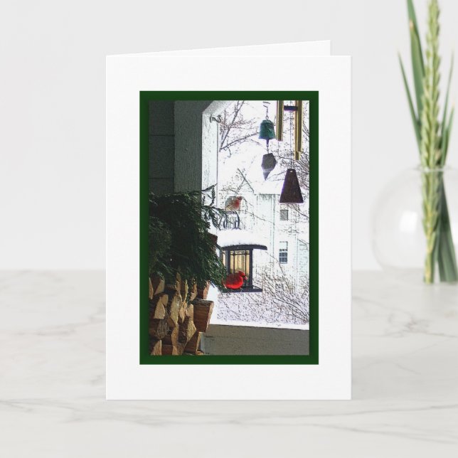 Tarjeta Festiva "La visión desde aquí " (Anverso)