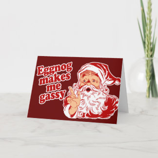 Tarjeta Festiva La yema hace Santa gaseoso