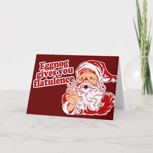 Tarjeta Festiva La yema le da flatulencia (Anverso)