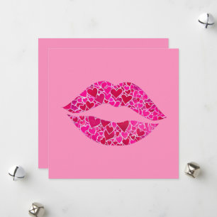 Tarjeta Festiva Labios Cariñosos 01