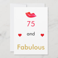 Labios de corazones rojos 75 y FABULOSO 