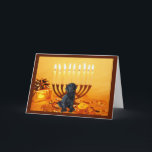 Tarjeta Festiva Labrador Recuperador Chanukah Card Menorah<br><div class="desc">Recordar a la familia y amigos durante la temporada de Chanukah es una manera maravillosa de estar en contacto con la gente que amas y te importa. Creé estas tarjetas de perro Chanukah con amor y cuidado y estoy seguro de que cualquiera que ame los perros estará encantado de recibirlas....</div>