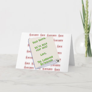 Tarjeta Festiva LabradorpluralNice