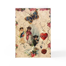 LACE DE VÁLENTINA ANTIGUA, CUPIDA, AMANTES Y MARIP