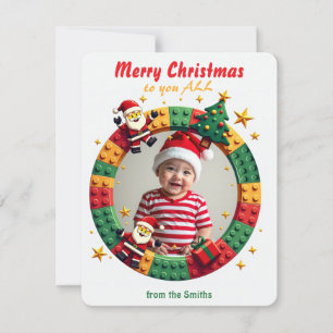 Tarjeta Festiva Ladrillo personalizable por Brickmas Joy