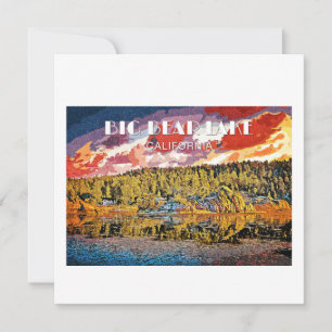 Tarjeta Festiva Lago Big Bear