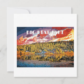 Tarjeta Festiva Lago Big Bear