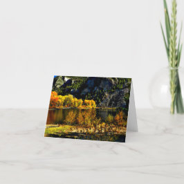 Tarjeta Festiva Lago de otoño