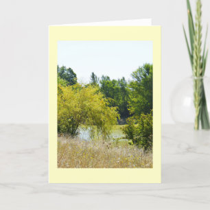 Tarjeta Festiva Lago oculto
