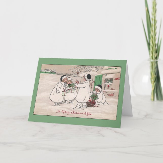 Tarjeta Festiva Lágrimas para Navidades (Anverso)