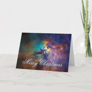Tarjeta Festiva Laguna Nebulosa Foto Celestial