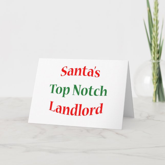 Tarjeta Festiva Landlord Top Notch (Anverso)