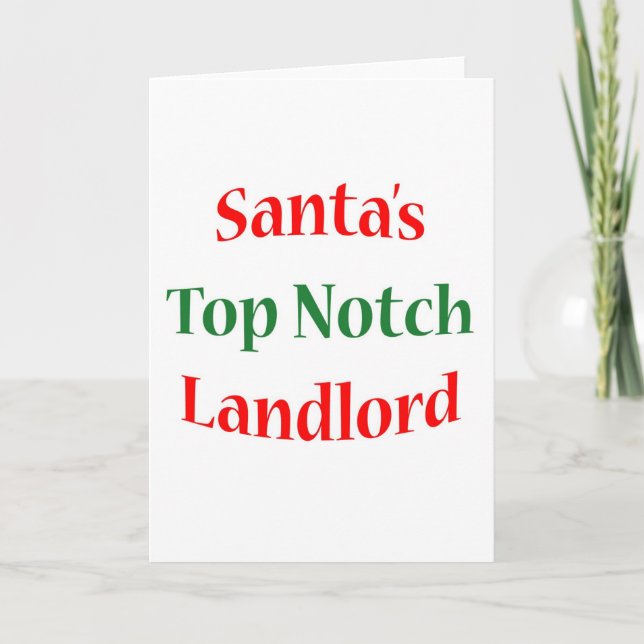 Tarjeta Festiva Landlord Top Notch (Anverso)