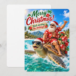 Tarjeta Festiva Las alegres aventuras de Santa | Celebrando los dí