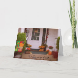 Tarjeta Festiva Las bendiciones de la caída ........