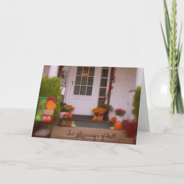 Tarjeta Festiva Las bendiciones de la caída ........ (Anverso)