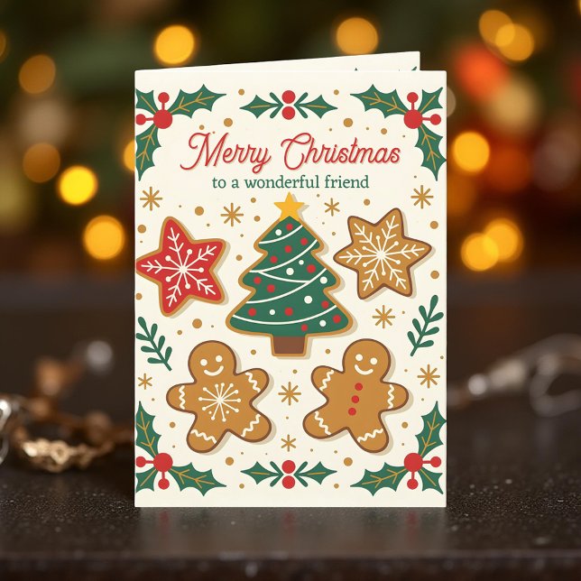 Tarjeta Festiva Las cookies de Gingerbread y los Navidades de Holl (Subido por el creador)